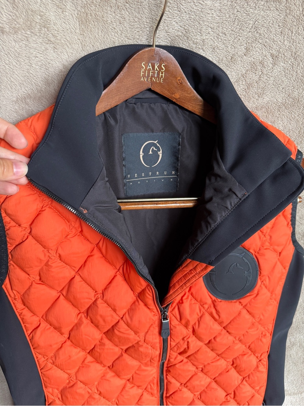 Vestrum Murcia Orange Quilted Women's equestrian riding Vest size L - Picture 2 of 15